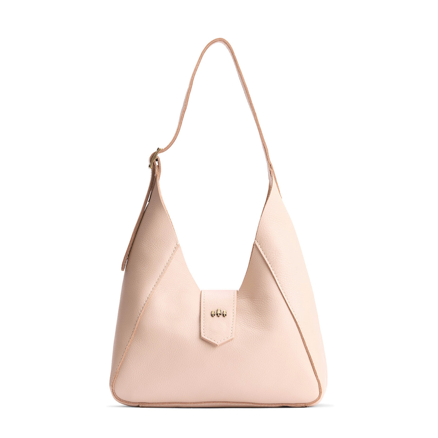 Moonflower | Structured hobo shoulder bag with adjustable strap and magnetic closure