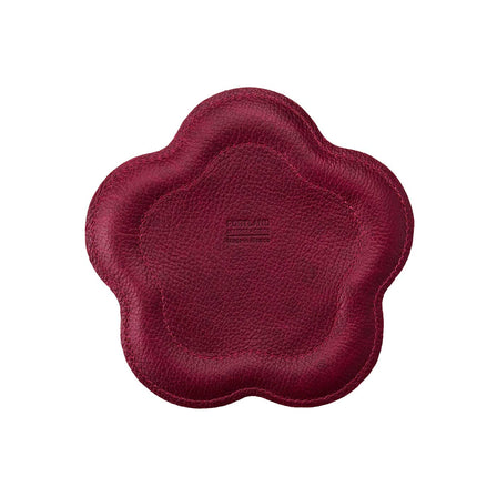 Orchid | Floral shaped leather tray with stuffed edges 