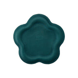 Sea Glass | Floral shaped leather tray with stuffed edges 