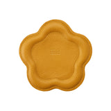 Sunshine | Floral shaped leather tray with stuffed edges 
