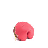 Tulip | Leather fortune cookie shaped pouch