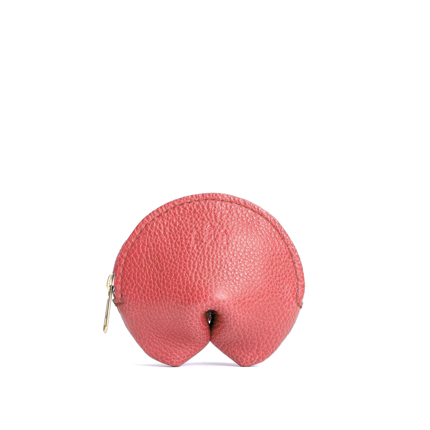 Watermelon | Leather fortune cookie shaped pouch