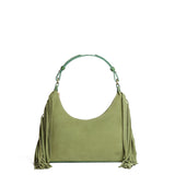 Laurel Small Fringe | U-shaped shoulder bag with adjustable strap