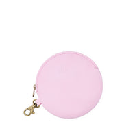 Pinkaboo | Leather flat round keychain pouch