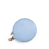 Skyway | Leather flat round keychain pouch