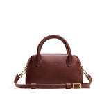 Cognac Small | Bowler styled bag with a crossbody strap