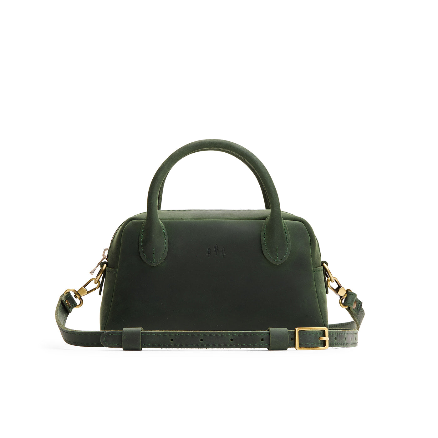 Evergreen*Small | Bowler styled bag with a crossbody strap