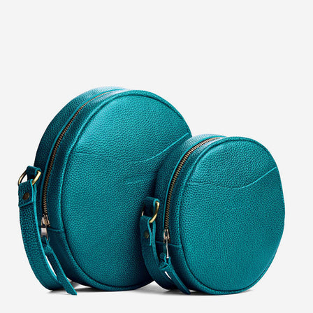 Aquarius*Small | Circle shaped crossbody bag with top zipper