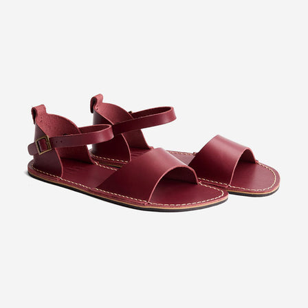 Marsala | Leather Sandals with buckle