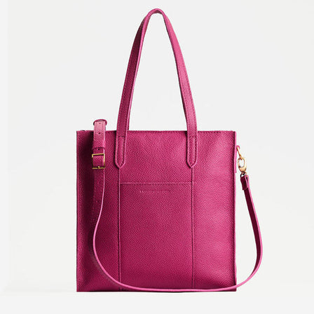 Cosmo*North/South | Structured large tote bag with overlapping panels and crossbody strap