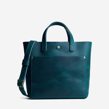 Westward Blue*Classic | Crossbody tote bag with snap closure and front pocket