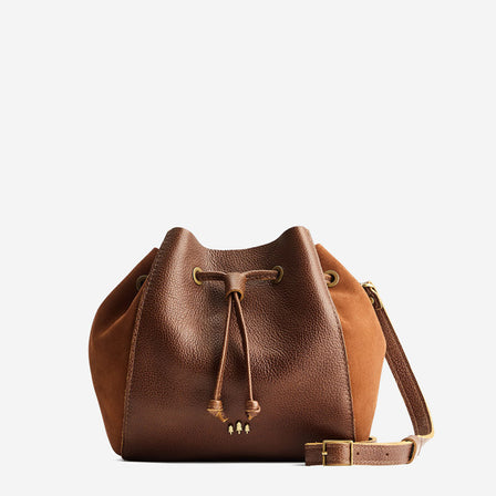 Asheville | Bucket bag with cinched drawstring closure
