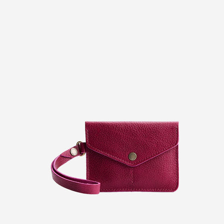 Orchid | Small Leather Passport Wristlet