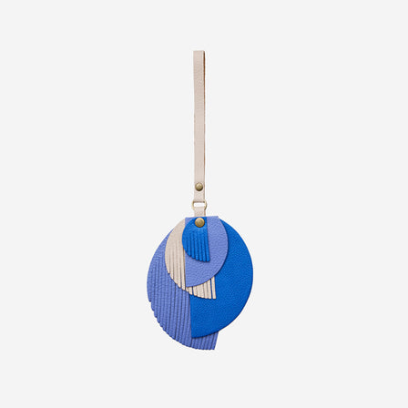 Blue Bowie | Intricately cut leather shapes and fringe