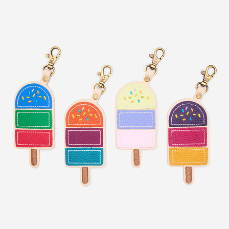 Koi | Popsicle keychain with a lobster clasp on a bag