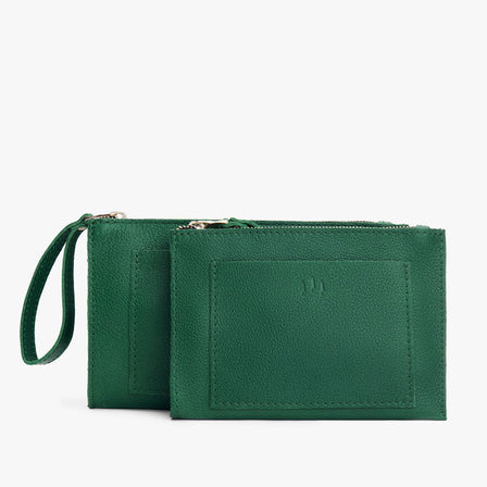 Bacalar*Small | Wristlet pouch with front pocket and zipper closure
