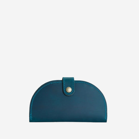 Cabernet | Semicircle bifold wallet with snap closure