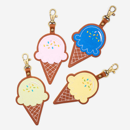 Pinkaboo | Ice Cream Shaped Keychain with swivel clasp