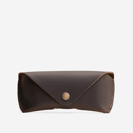 Moose | Leather sunglasses case with snap closure