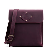 Larkspur | Slim satchel bag with crossbody strap and magnet flap closure