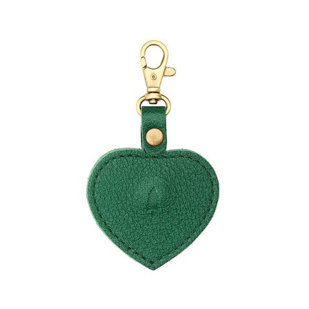 Bacalar | Heart-shaped airtag holder keychain with a swivel lobster clasp