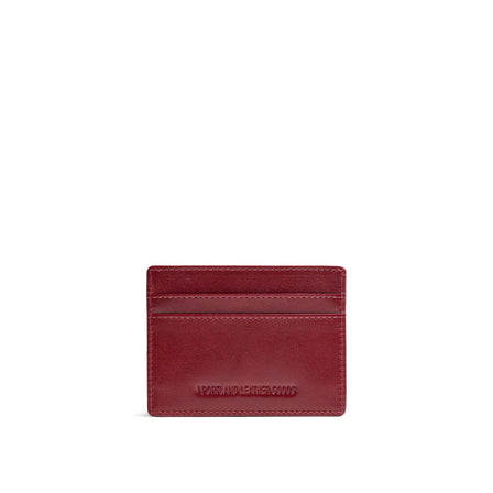 Red Rock*Classic | Leather card holder on white background