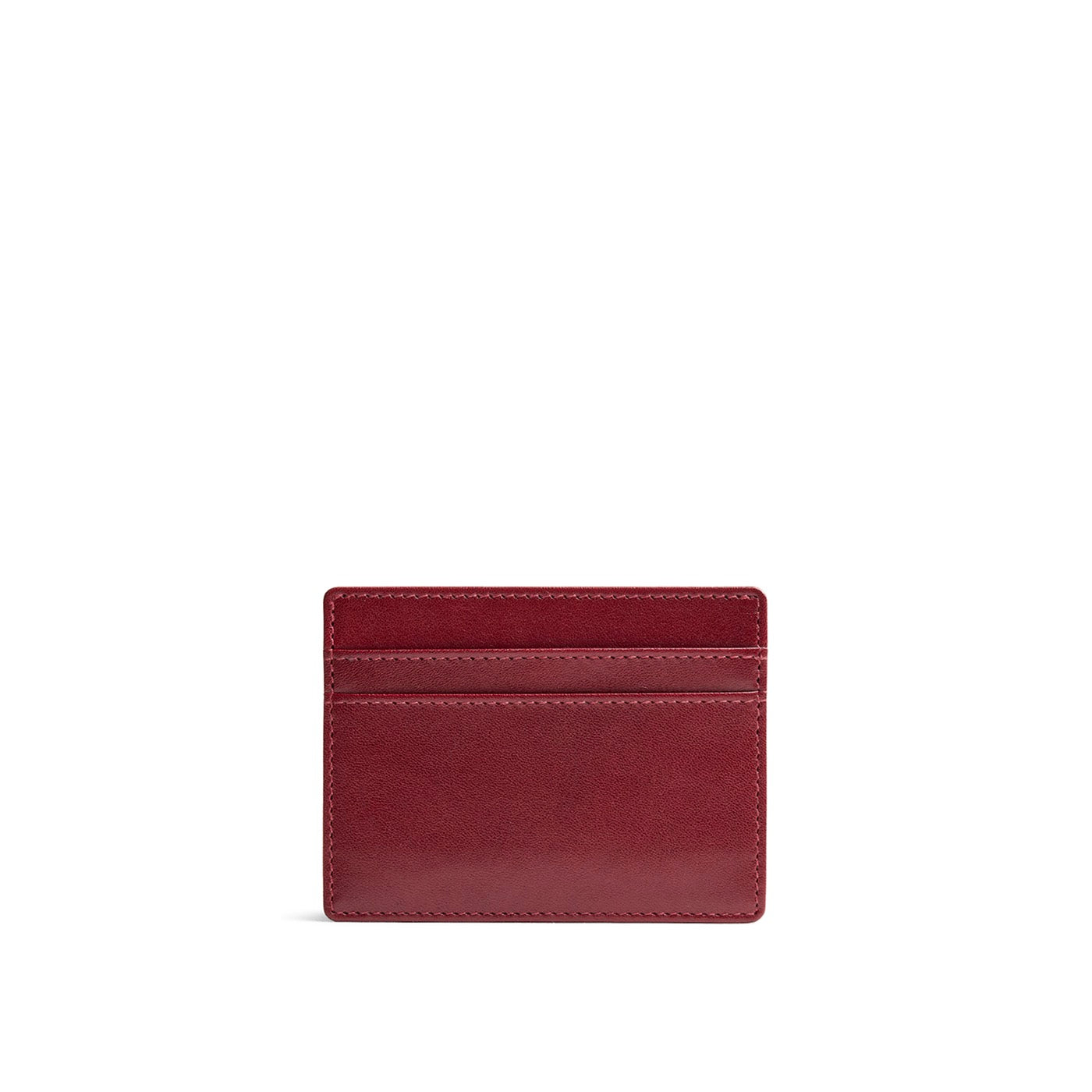 Red Rock*Classic | Leather card holder on white background