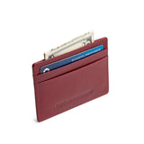 Red Rock Classic | Leather card holder on white background