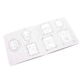 Coloring book pages with dog-themed designs on a white background.