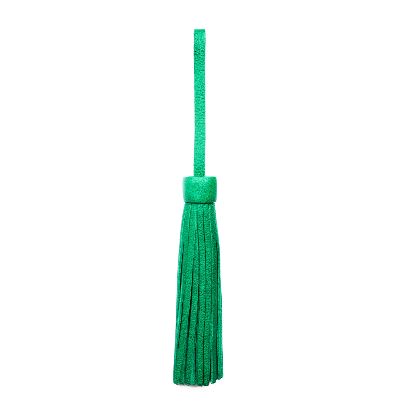 Jolly Green*Jumbo | Fringed leather tassel with leather loop
