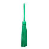 Jolly Green Jumbo | Fringed leather tassel with leather loop