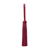 Orchid | Fringed leather tassel with leather loop