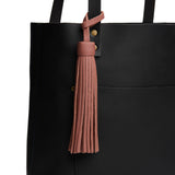 Sunkissed Jumbo | Fringed leather tassel with leather loop