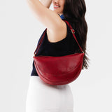 Chili Red Large | Half circle shaped sling bag