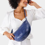 Cowboy Blue Large | Half circle shaped sling bag