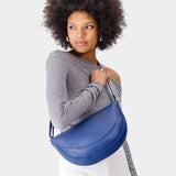 Molino Blue Large | Half circle shaped sling bag