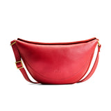 Reba Red Medium | Half circle shaped sling bag