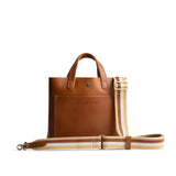 Honey Brew | Strap with stripe pattern and brass-toned hardware