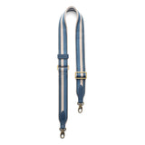 Ocean Cove | Strap with stripe pattern and brass-toned hardware