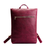 Orchid | Rectangular slim leather backpack