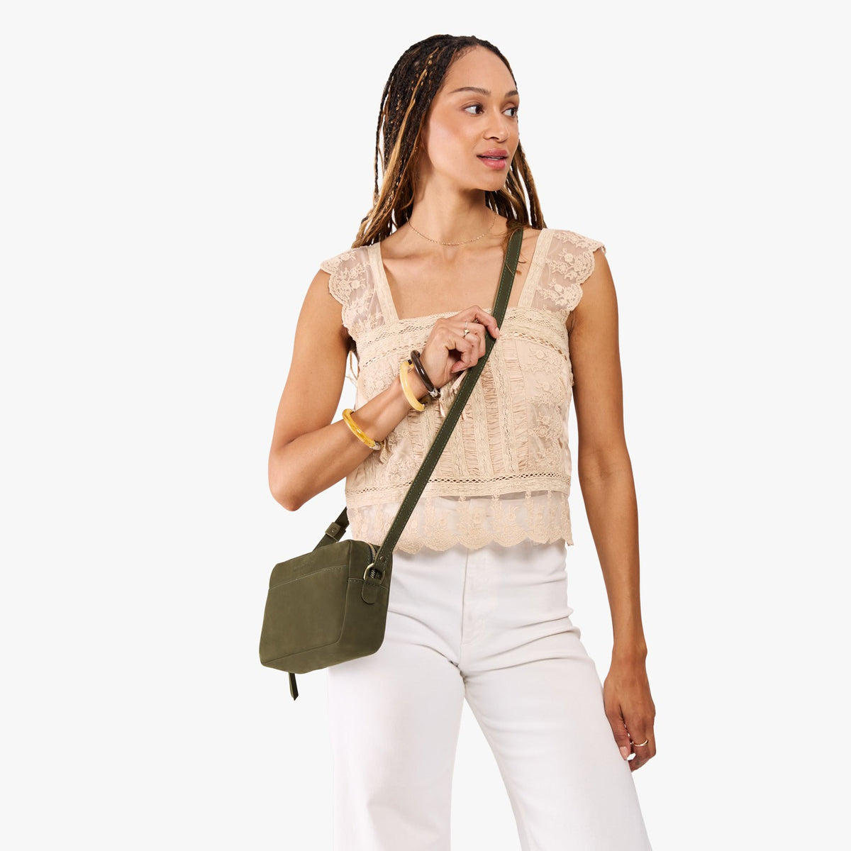 Verdant*Large | Rectangular crossbody with adjustable strap