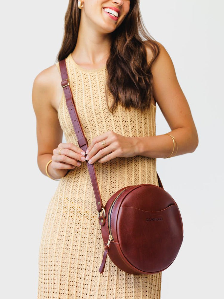 Leather Crossbody Chambray main image 0