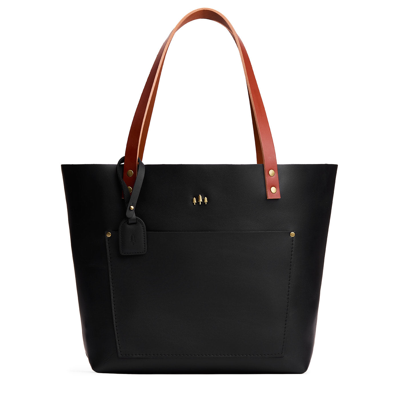 Black*Classic | Leather Tote Bag with bridle leather handles