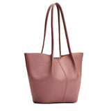 Sunkissed Large | Wide bucket shaped tote bag with matching leather handles