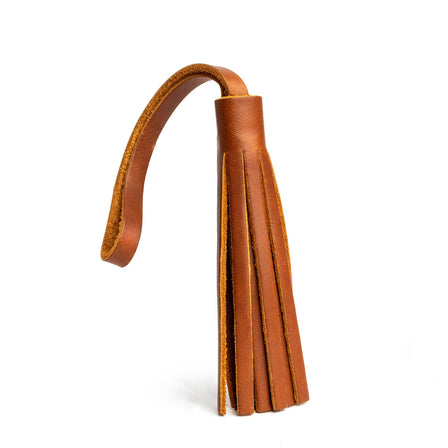 Honey*Large | Fringed leather tassel with leather loop