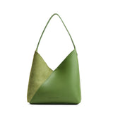 Dryland Green Large | Mid-size shoulder bag with magnetic snap closure
