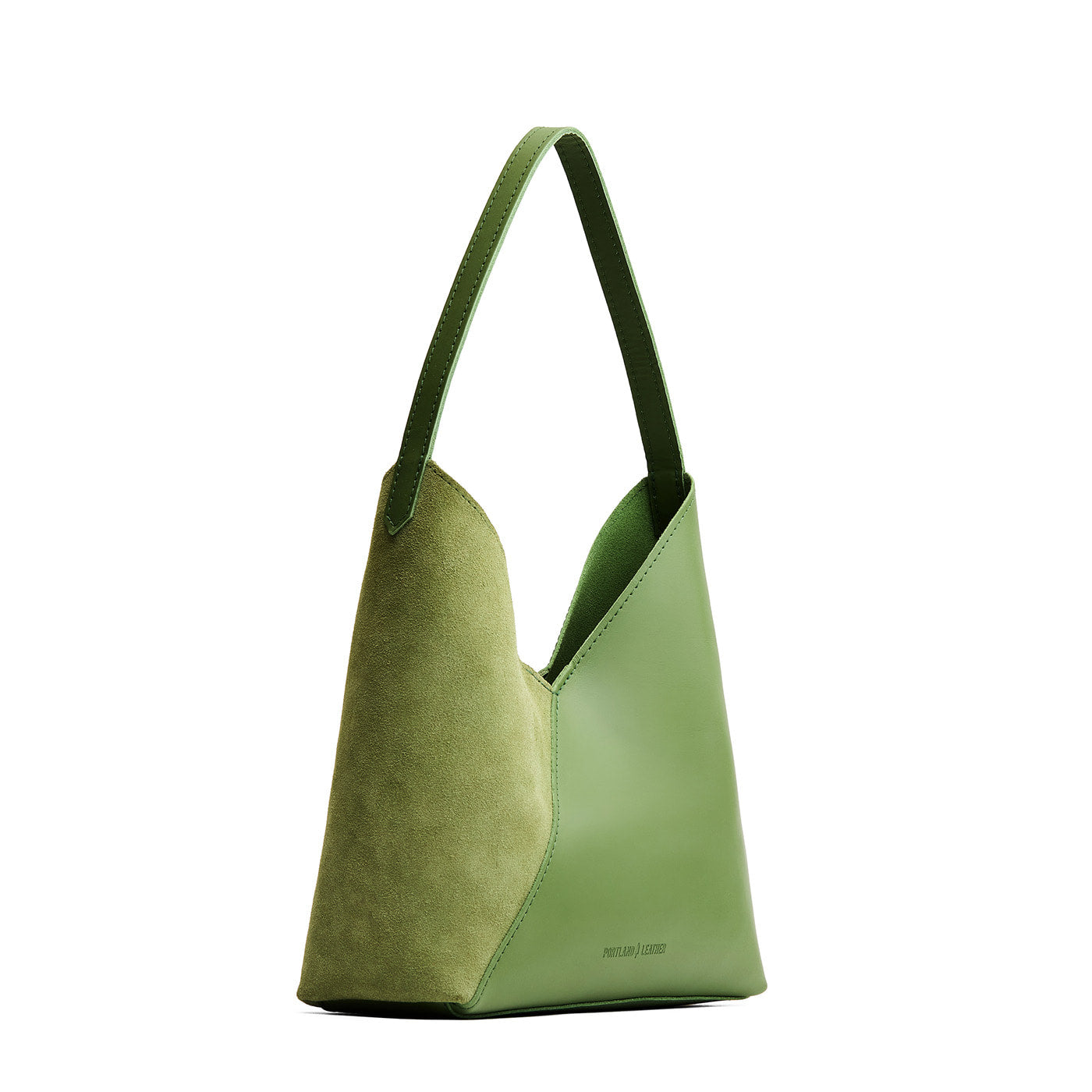 Dryland Green*Large | Mid-size shoulder bag with magnetic snap closure