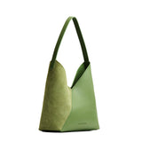 Dryland Green Large | Mid-size shoulder bag with magnetic snap closure