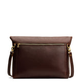 Colbrew Large | Convertible tote clutch crossbody with a back zipper pocket folded into a clutch