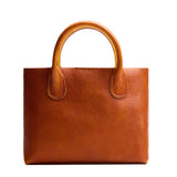 Sienna Large | Mid-size tote purse with structured leather handles and crossbody strap